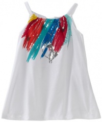 Baby Phat - Kids Girls 2-6X Print Tank Tee, White, 6X Baby Phat - Kids Girls 2-6X Print Tank Tee, White, 6X