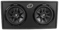 Brand New Kicker 10DCVR122 Dual 12 Comp VR Loaded Subwoofer Vented Enclosure with 2 ohm Final Impedance