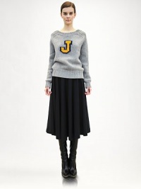 The softest cashmere, knit in a traditional pattern and adorned with a colorful signature 'J' graphic.Rib-knit neckline, cuffs and hemLong raglan sleevesIntarsia-knit 'J' graphicCashmereDry cleanMade in ItalyModel shown is 5'11 (180cm) wearing US size 4. The softest cashmere, knit in a traditional pattern and adorned with a colorful signature 'J' graphic.Rib-knit neckline, cuffs and hemLong raglan sleevesIntarsia-knit 'J' graphicCashmereDry cleanMade in ItalyModel shown is 5'11 (180cm) wearing US size 4.