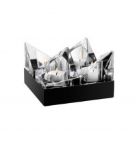 Orrefors Edgy Votive 4-Pack, Black Box Orrefors Edgy Votive 4-Pack, Black Box