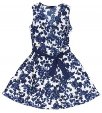 Tommy Hilfiger Women's Sleeveless Floral Printed Wrap Dress Tommy Hilfiger Women's Sleeveless Floral Printed Wrap Dress