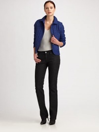 Allover quilted stitching lends a refined look to this sporty, outerwear style.Foldover collarConcealed snap frontAllover quiltingFully linedAbout 21 from shoulder to hemPolyesterDry cleanImportedModel shown is 5'10½ (177cm) wearing US size 4. Allover quilted stitching lends a refined look to this sporty, outerwear style.Foldover collarConcealed snap frontAllover quiltingFully linedAbout 21 from shoulder to hemPolyesterDry cleanImportedModel shown is 5'10½ (177cm) wearing US size 4.