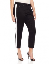 DKNYC Women's Plus-Size Skinny Ankle 5 Pocket Jean With Contrast Side Panels DKNYC Women's Plus-Size Skinny Ankle 5 Pocket Jean With Contrast Side Panels