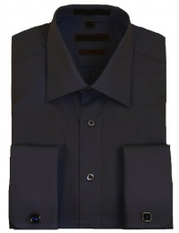 Black French Cuff Dress Shirt (Cufflinks Included) Black French Cuff Dress Shirt (Cufflinks Included)