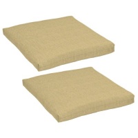 Strathwood Bradford Hardwood Armless Bar Chair Polyester Cushions, Set of 2, Neutral Strathwood Bradford Hardwood Armless Bar Chair Polyester Cushions, Set of 2, Neutral