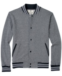 School is in session: take this varsity-inspired jacket with you wherever you go this fall. School is in session: take this varsity-inspired jacket with you wherever you go this fall.