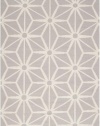 Area Rug 8x11 Rectangle Contemporary Light Gray Color - Surya Fallon Rug from RugPal