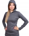 YogaColors Women's Baby Rib Emoticon Long Sleeve Hoodie T-shirt 4398