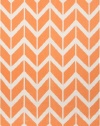 Surya Fallon FAL-1081 Chevron Flat Weave Area Rug, 5 by 8-Feet