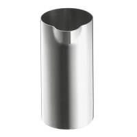 Designed by Arne Jacobsen as part of the Cylinda line, this stainless steel creamer is a scaled down version of the iconic cylindrical shape. Designed by Arne Jacobsen as part of the Cylinda line, this stainless steel creamer is a scaled down version of the iconic cylindrical shape.