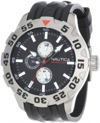 Nautica Men's N15564G BFD 100 Multifunction Black Dial Watch