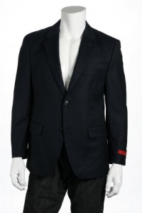 Alfani Red Navy Pinstripe Wool LS 2 Button Sport Coat Alfani Red Navy Pinstripe Wool LS 2 Button Sport Coat