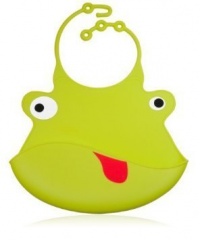 Ulubulu Silicone Bib, Duke the Frog Ulubulu Silicone Bib, Duke the Frog