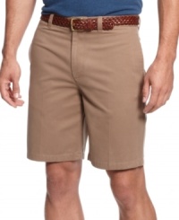 From a polo to a cardigan to a t-shirt, pair these versatile flat-front shorts from Club Room with almost anything for a clean, polished look. From a polo to a cardigan to a t-shirt, pair these versatile flat-front shorts from Club Room with almost anything for a clean, polished look.