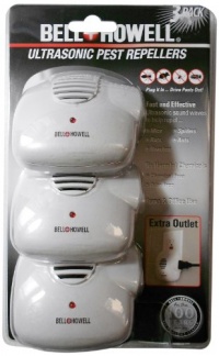 Bell and Howell Ultrasonic Pest Repellers with Extra Outlet - 3 Pack Bell and Howell Ultrasonic Pest Repellers with Extra Outlet - 3 Pack