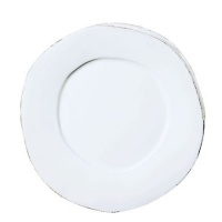 Vietri Lastra White Dinner 12 Set of 4 Vietri Lastra White Dinner 12 Set of 4