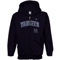 MLB Majestic New York Yankees Youth High and Tight Full Zip Hoodie - Navy Blue MLB Majestic New York Yankees Youth High and Tight Full Zip Hoodie - Navy Blue