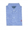 Ralph Lauren Men Custom Fit Plaid Long Sleeve Pony Logo Shirt