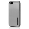 Incipio Dual Pro Shine for iPhone 5 - Retail Packaging - Titanium Silver / Obsidian Black