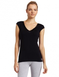 Calvin Klein Womens Essentials With Satin Short Sleeve Dolman Pajama Top, Black, Medium Calvin Klein Womens Essentials With Satin Short Sleeve Dolman Pajama Top, Black, Medium