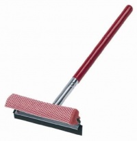 Carrand 9032R Scrub-N Squeegee 8 Metal Head with 20 Wood Handle