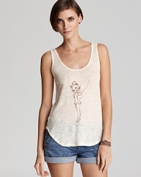 Patterson J. Kincaid collaborates with Disney to create this whimsical tank, a playful addition to your summer line-up. Patterson J. Kincaid collaborates with Disney to create this whimsical tank, a playful addition to your summer line-up.