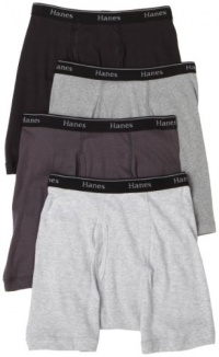 Hanes Classics Men's 4-Pack Multi-Color Boxer Brief Underwear Hanes Classics Men's 4-Pack Multi-Color Boxer Brief Underwear