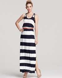 Lightweight and laid-back, this Soft Joie dress boasts bold stripes for a graphic edge. Lightweight and laid-back, this Soft Joie dress boasts bold stripes for a graphic edge.