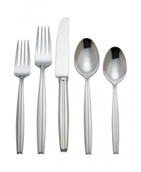 Reed & Barton Tate 65 Piece Stainless Steel Flatware Set with Wood Storage Caddy, Service for 12 Reed & Barton Tate 65 Piece Stainless Steel Flatware Set with Wood Storage Caddy, Service for 12