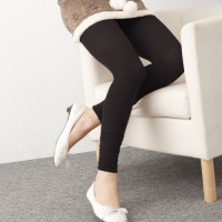 Opaque Footless Tights/Leggings with Ruched Bottom (One Size/Black) Opaque Footless Tights/Leggings with Ruched Bottom (One Size/Black)