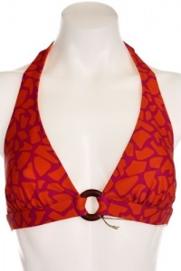 Shoshanna Women's Cobblestone Ring Halter Top, M/L B Cup Shoshanna Women's Cobblestone Ring Halter Top, M/L B Cup