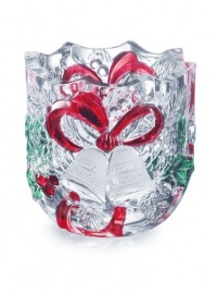 Celebrations by Mikasa Holiday Bells 3-1/4-Inch Votive Celebrations by Mikasa Holiday Bells 3-1/4-Inch Votive