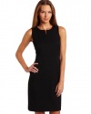 Anne Klein Women's Petite Split Neck Shift Dress