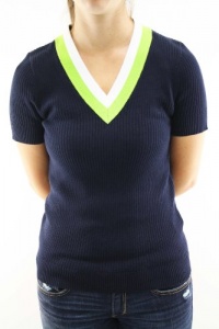 Ralph Lauren Women's Golf Sweater T- Shirt V-Neck Navy Blue 203151405-M Ralph Lauren Women's Golf Sweater T- Shirt V-Neck Navy Blue 203151405-M