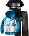 U.S. POLO ASSN. Boys 2-7 Jacket with Tee and Pant