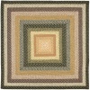 Safavieh Braided Collection BRD308A Multicolor Braided Cotton Square Area Rug, 6 Feet Square (6 Feet Square)