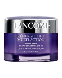 Introducing our Super Lifting partners from our Anti-Aging franchise. Redefine facial contours with our new multi-action lifting and firming effect for all skin types. With time, alterations in the skin's structure can affect firmness causing the skin to lose its youthful quality. A visible improvement in skin tightening helps restore skin's youthful look. Rénergie Lift Multi-Action features Multi-Tension technology, designed to target skin layers.* *Based on four ingredients tested separately in-vitro. ResultsIn four weeks, the skin appears younger and firmer. Skin feels tightened, as if lifted, and the surface appears smoother and refined. All facial zones appear visibly rejuvenated. Non-Comedogenic. Non-Acnegenic.Dermatologist-tested for safety. Introducing our Super Lifting partners from our Anti-Aging franchise. Redefine facial contours with our new multi-action lifting and firming effect for all skin types. With time, alterations in the skin's structure can affect firmness causing the skin to lose its youthful quality. A visible improvement in skin tightening helps restore skin's youthful look. Rénergie Lift Multi-Action features Multi-Tension technology, designed to target skin layers.* *Based on four ingredients tested separately in-vitro. ResultsIn four weeks, the skin appears younger and firmer. Skin feels tightened, as if lifted, and the surface appears smoother and refined. All facial zones appear visibly rejuvenated. Non-Comedogenic. Non-Acnegenic.Dermatologist-tested for safety.