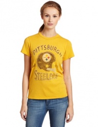 NFL Pittsburgh Steelers Heather Vintage Short Sleeve Crew Women's NFL Pittsburgh Steelers Heather Vintage Short Sleeve Crew Women's