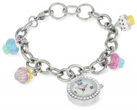 Betsey Johnson Women's BJ00218-01 Analog Cup Cake Charms Watch Betsey Johnson Women's BJ00218-01 Analog Cup Cake Charms Watch