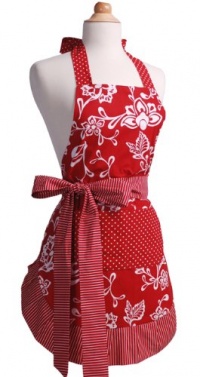 Flirty Aprons Women's Original Apron, Sassy Red Flirty Aprons Women's Original Apron, Sassy Red