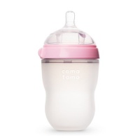 Comotomo Natural Feel Baby Bottle Single Pack, Pink, 8 Ounces Comotomo Natural Feel Baby Bottle Single Pack, Pink, 8 Ounces