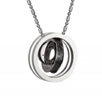 Stainless Steel Men Necklace Pendant Eternal Love Interlocking Design 20 Chains Stainless Steel Men Necklace Pendant Eternal Love Interlocking Design 20 Chains
