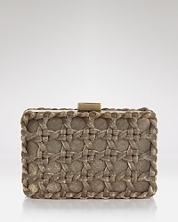 The key to night-right accessorizing: a statement clutch like this style from Sondra Roberts, crafted of satin and finished with a delicate pushlock closure. The key to night-right accessorizing: a statement clutch like this style from Sondra Roberts, crafted of satin and finished with a delicate pushlock closure.