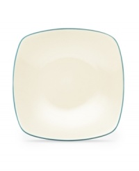 Make everyday meals a little more fun with Colorwave dinnerware from Noritake. Mix and match the square plates in turquoise and white with coupe and rim pieces for a tabletop that's endlessly stylish.