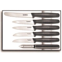 Victorinox Cutlery 6-Piece Paring Set, Black Polypropylene Handles Victorinox Cutlery 6-Piece Paring Set, Black Polypropylene Handles