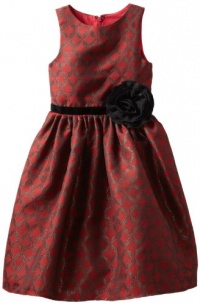 Us Angels Girls 7-16 Diamond Jacquard Dress, Red, 7