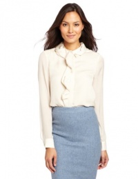 Jones New York Women's Petite Twist Front Blouse Jones New York Women's Petite Twist Front Blouse