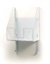 Spectrum 89300 Wall-Mount Ironing Board Holder with Basket, White Spectrum 89300 Wall-Mount Ironing Board Holder with Basket, White