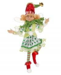 A unique & joyous celebration of Christmas, the Snowball Pixie figurine features vibrant red and green fabrics and cute snowball accents to bring a festive feel to your holiday setting. An intricately crafted design from Mark Roberts. A unique & joyous celebration of Christmas, the Snowball Pixie figurine features vibrant red and green fabrics and cute snowball accents to bring a festive feel to your holiday setting. An intricately crafted design from Mark Roberts.