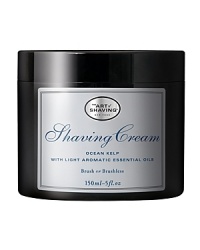 The Art of Shaving® Ocean Kelp with Light Aromatic Essential Oils Shaving Cream, formulated with glycerin, hydrates you hair for shaving and helps protect the skin from irritation by improving razor glide. The Art of Shaving® Ocean Kelp with Light Aromatic Essential Oils Shaving Cream, formulated with glycerin, hydrates you hair for shaving and helps protect the skin from irritation by improving razor glide.